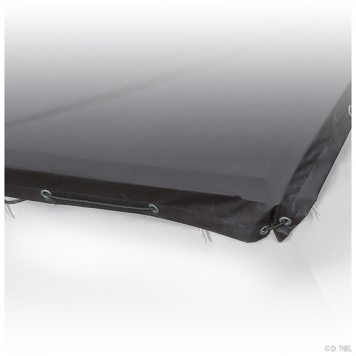 M2 Heat-resistant PES tarpaulin cover with silicone coating 360g /m²