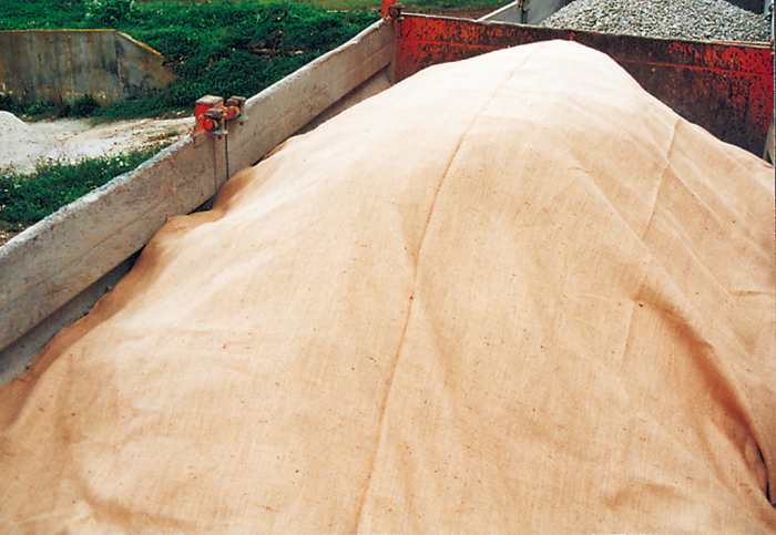 Light heat-resistant tarpaulin jute cover 305g /m²