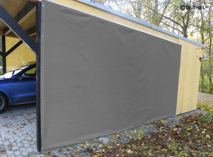 Carport Pergola Seitenwand Wetterschutz Windschutz Sondergröße dunkelgrau