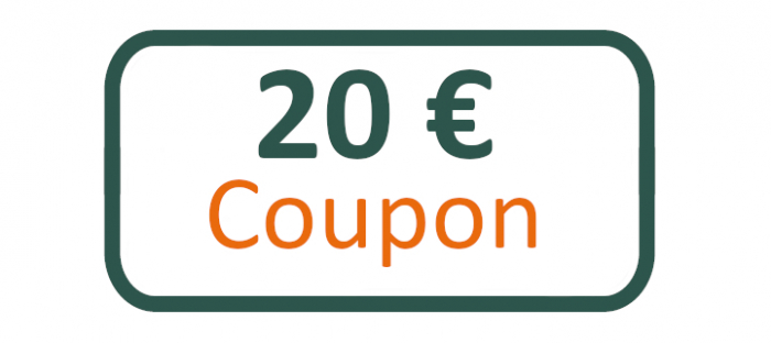 Gift voucher coupon 20 €