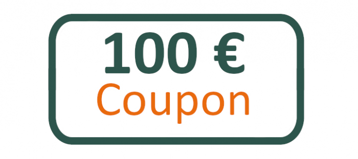 Gift voucher coupon 100 €