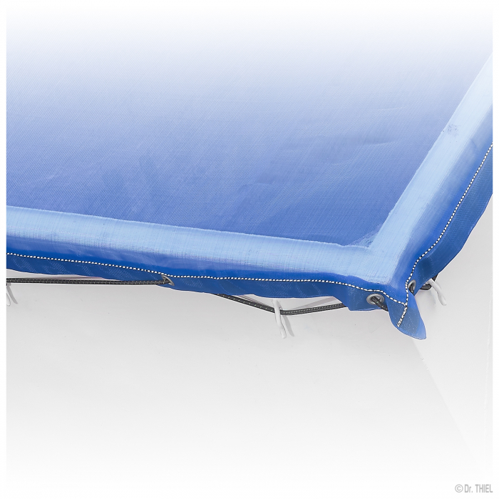 Universal rigid smooth air-permeable fabric tarpaulin 200g/m² blue without rope Special size